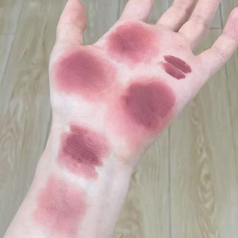 Nude Apricot Matte Lip Mud - Soft Mist, Non-Staining, Whitening Makeup for Students