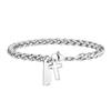 Vnox Unisex Cuban Chain Bracelets for Men Women, Religion Charm Cross Bracelet,Never Fade Wheat Figaro Rope Link Chain Wristband