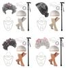Grandma Costume Set Old Lady Costume Outfit Girl Halloween Old Lady Costume Set