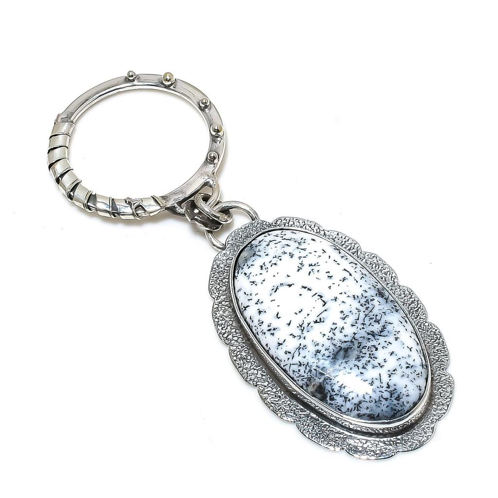 Natural Dendrite Opal Gemstone Silver Pendant in 925 Sterling Silver- Handmade Design, Everyday Wear Jewelry, Unique Pendant Birthday Gifts