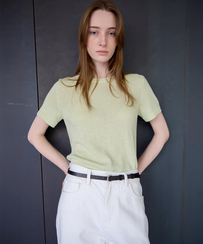 Leuba Fresh Cotton Round Knit - Mellow Mint