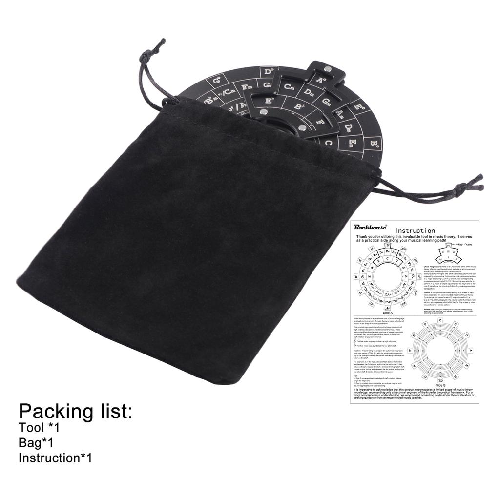 Circle of Fifths Plastic Wheel Melody Tool Music Theory Plate Learning Tool Chord Series Table