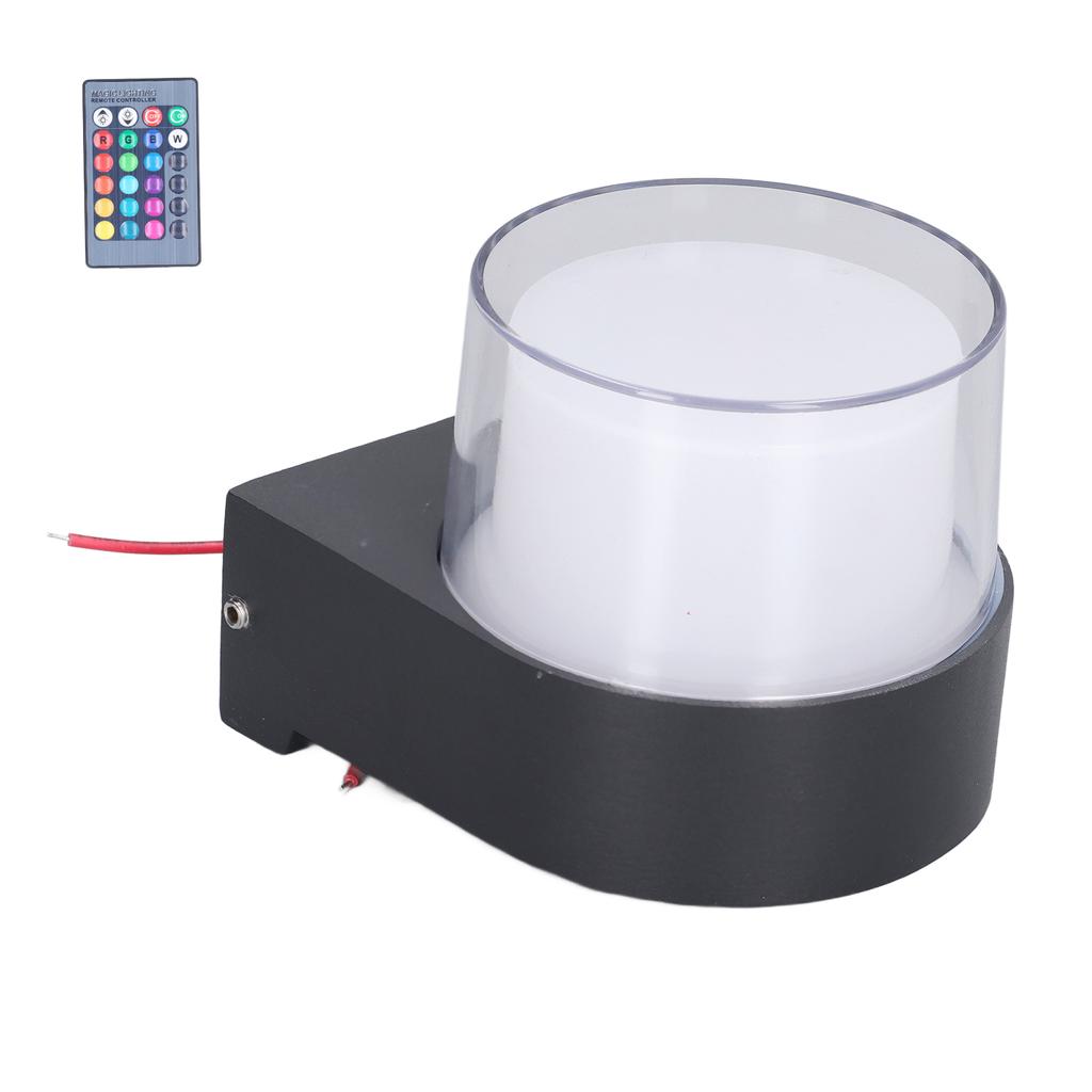 Outdoor Wall Sconce 5W RGB Remote Control LED Waterproof Wall Light for Bedroom Living Room Outdoor