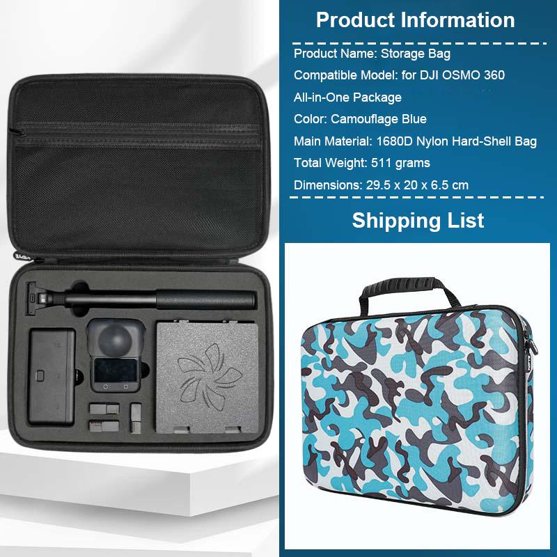 Carrying Case for DJI OSMO 360 Hardshell Storage Bag Waterproof Carrying Case Bag Box For DJI OSMO 360 Accessories