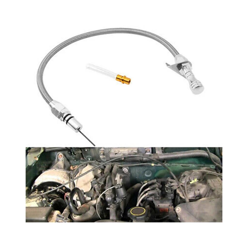 Replacement Transmission Dipstick Flexible Transmission Dipstick for SBC BBC 350 Heat Resistance Easy Installation
