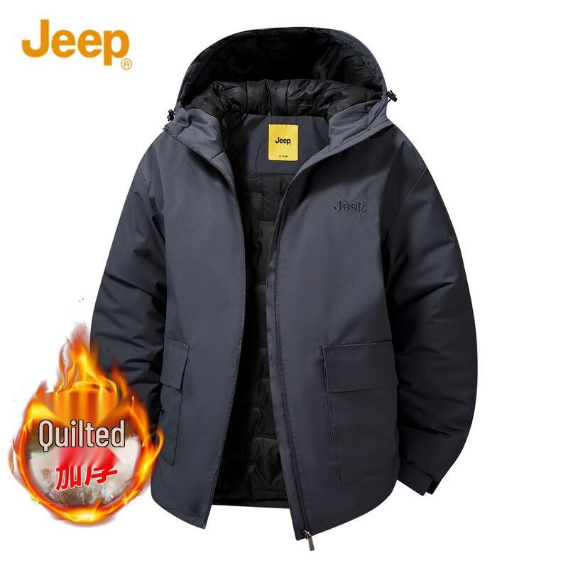 Jeep Men's Hooded Padded Winter Jacket