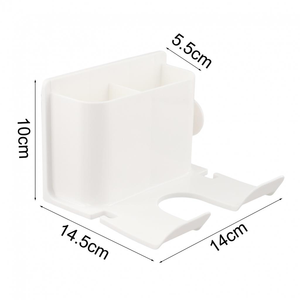 Bathroom Storage Hair Dryer Rack Wall Mounted Holder Accidental Fall Prevention