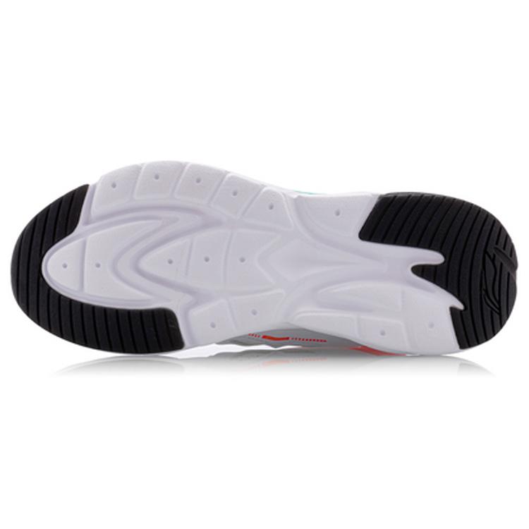 Li Ning Spark Mesh Slip Resistant Abrasion Resistant Low Top Sports Casual Shoes Women's White Orange Blue AGLQ066-3
