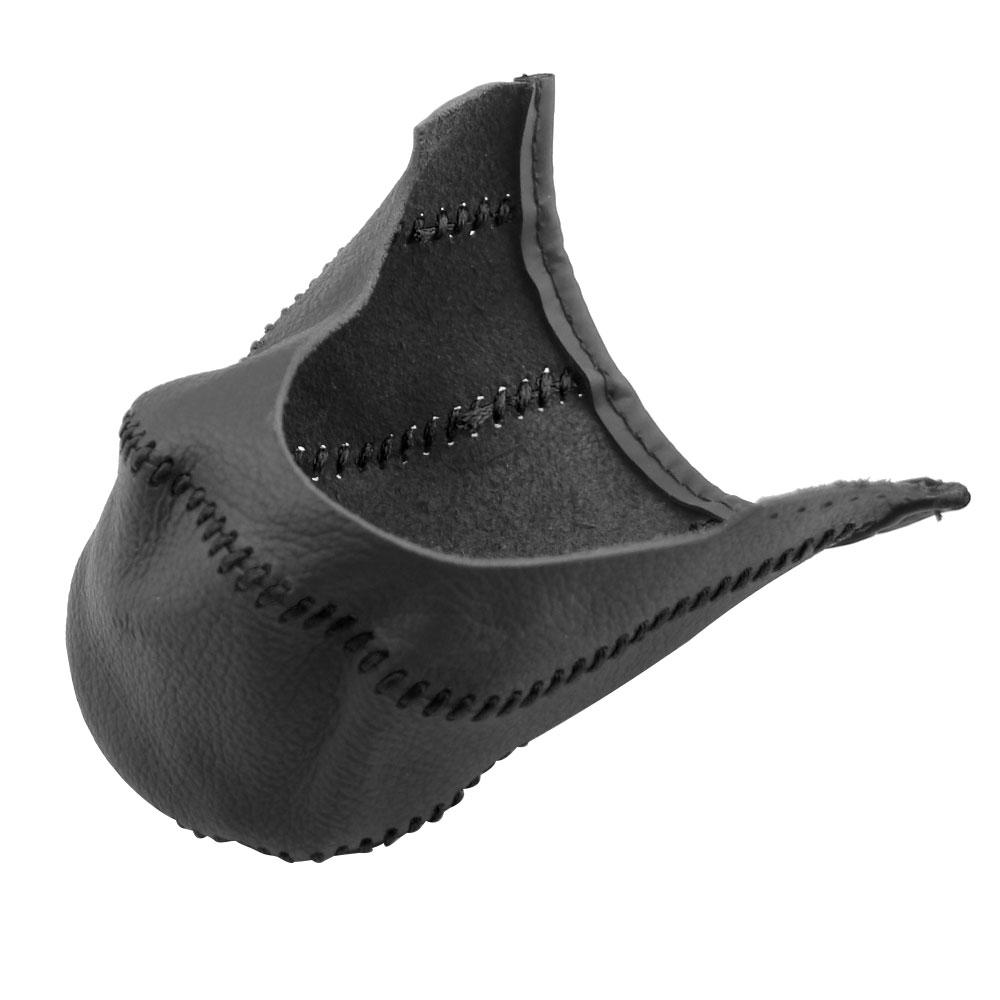 Leather Car Gear Knob Covers Gear Collars Protector AT for Honda CRV 2012 2013 2014 LHD Non-Slip Automatic Shifter Accessories