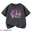 KPop Dämonenjäger Kinder-Cartoon-Print T-Shirt