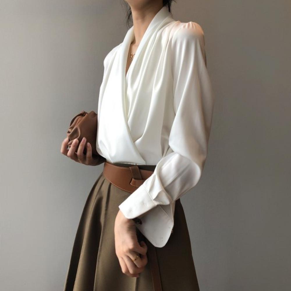 Lala Volume Drap Blouse Maiac030 