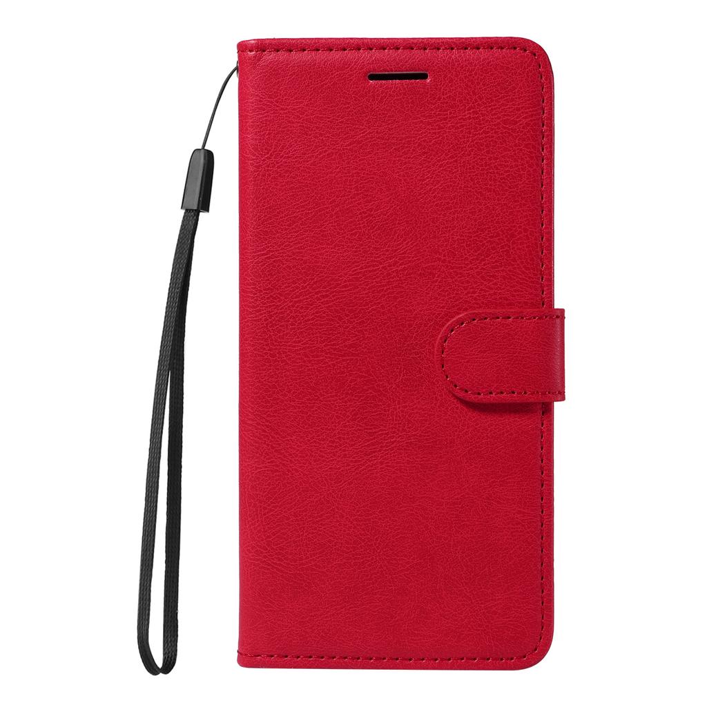 For Samsung Galaxy A07 4G/A06 5G/A06 4G Leather Wallet Case with Strap Solid Color Phone Stand Cover