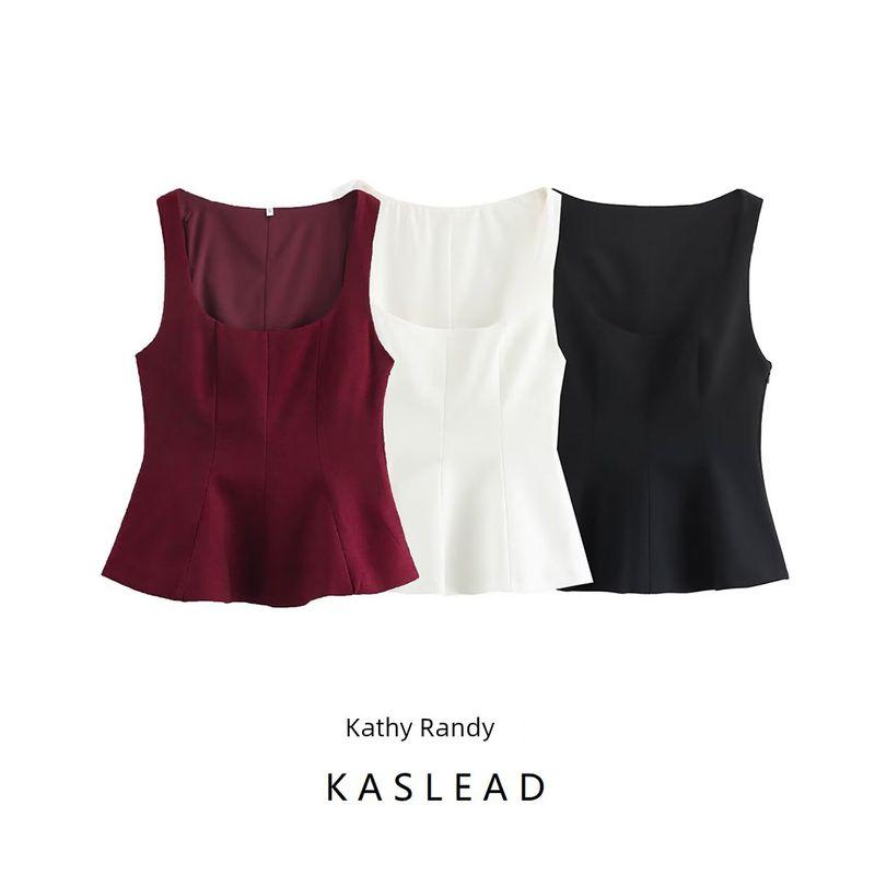 Kaslead New Arrival Women's Clothing Fashion Style Stylish Simple and Versatile Short Skirt Tops 2180011