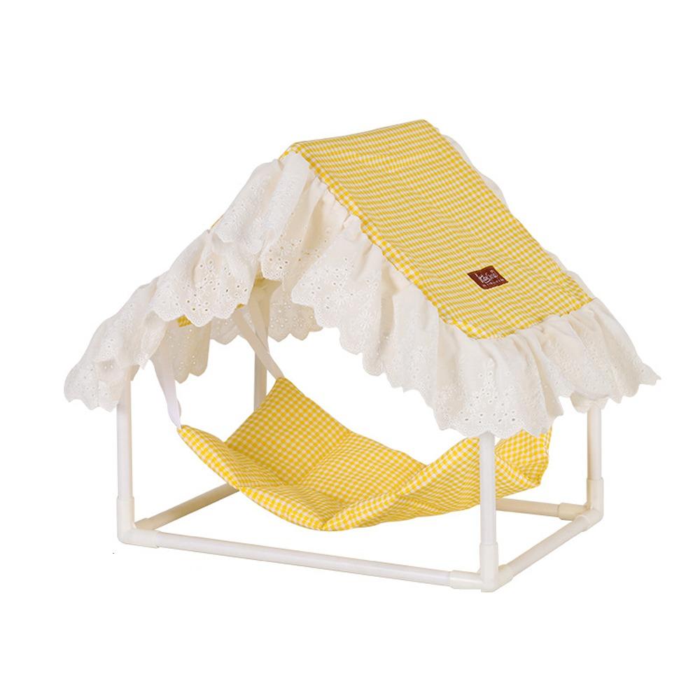 Ventilated Hamster Triangle Tent Sunshade Hanging Sleeping Bed Cozy Pet Shelter  Small Animals