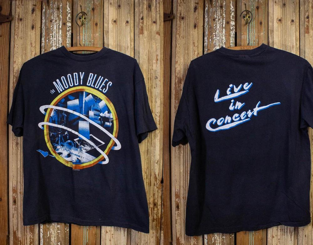 Vintage Moody Blues Concert T Shirt 1986 Black S