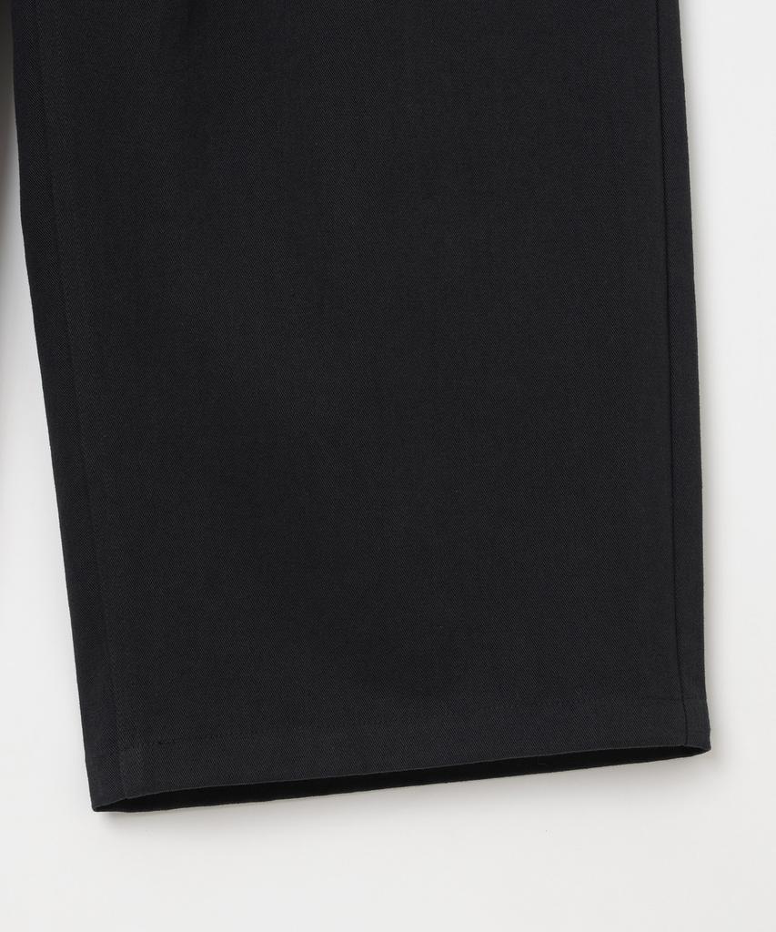 MILLO ARCHIVE Slant Cut Curved Pants [Black]