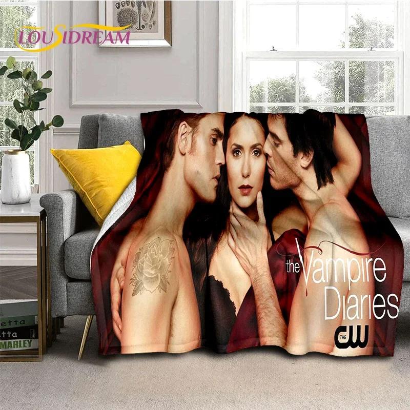The Vampire Diaries Damon Salvatore Soft Flannel Blanket for Beds Bedroom Sofa Picnic,Throw Blanket for Outdoor Leisure Nap Gift