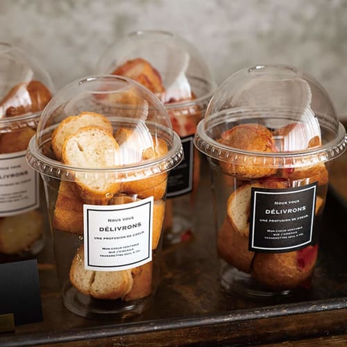 Heads Clear Cup Lids-2 (50 Pieces) Transparent, Diameter 92mm X Height 45mm, M-LID2, Pack of 50