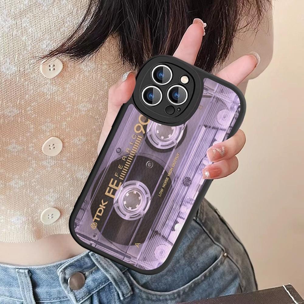 Vintage Cassette Tape Phone Case Hard Leather For IPhone 16 15 14 13 12 Mini 11 14 Pro Max Xs X Xr 7 8 Plus Fundas