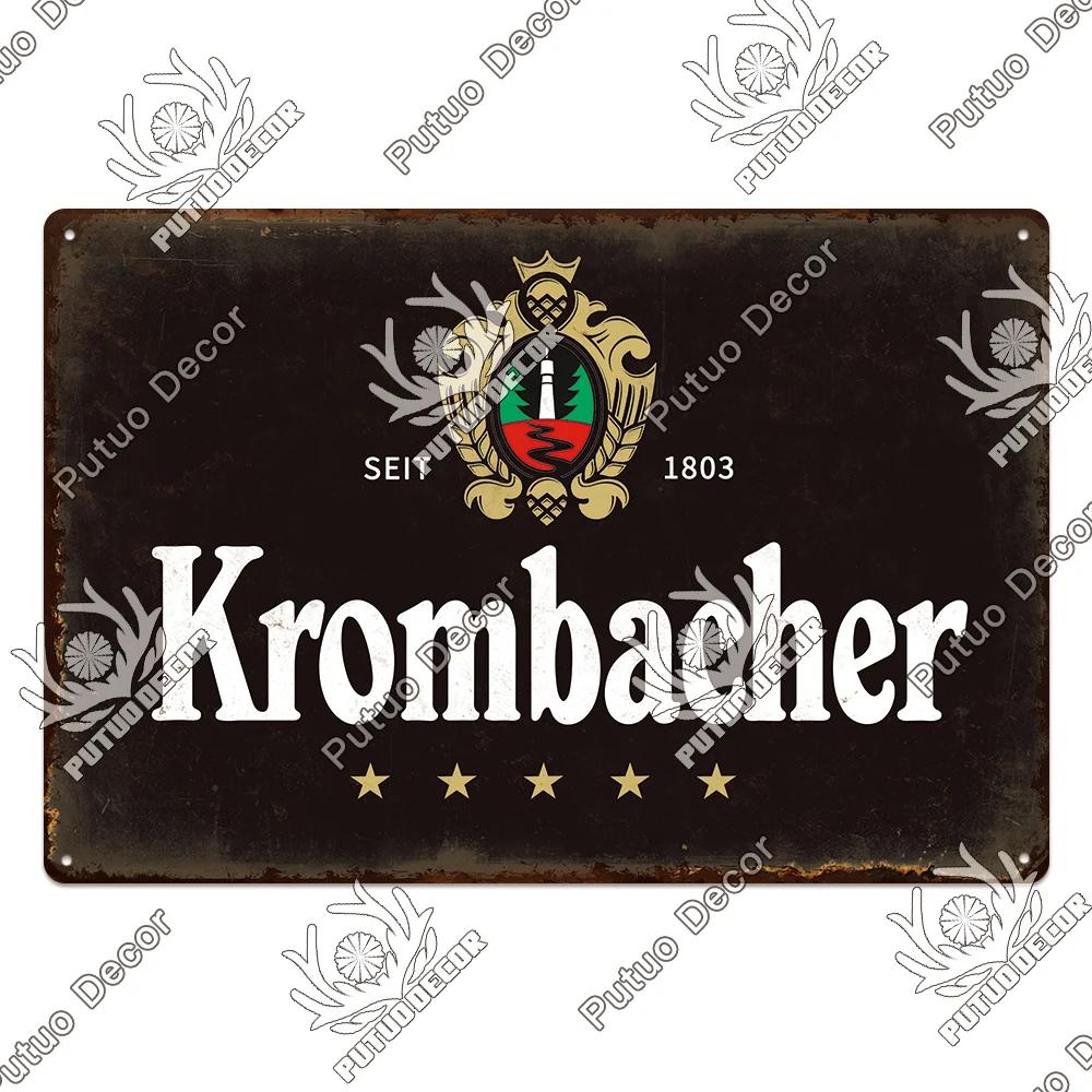 Putuo Decor Germania Beer Brand Metal Sign Plaque Metal Vintage Tin Sign pentru Bar Pub Man Cave Kitchen Club Bar Wall Decor Home