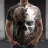 Halloween Skeleton Graphic Short Sleeve T-shirts Men's T-shirt Clothing Fashion 3D Print Short Sleeve Tee Man
