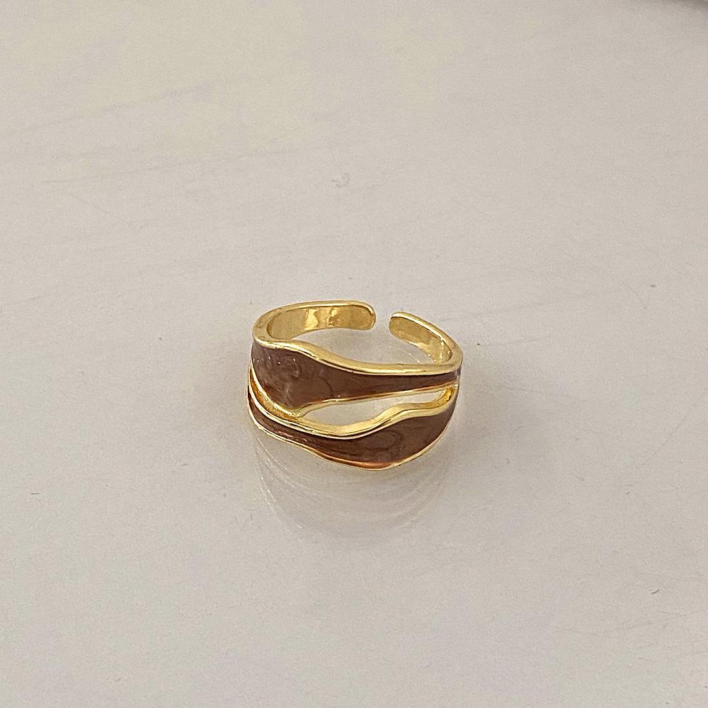 Retro Minimalistisches Einzigartiges Design Luxus Zeigefingerring - Nischen-Modeschmuck