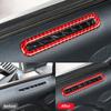 For Ford Mustang GT 2015- Car Accessories Carbon Fiber Auto Side Door Defogger Air Vent Outlet Frame Sticker Interior Trim