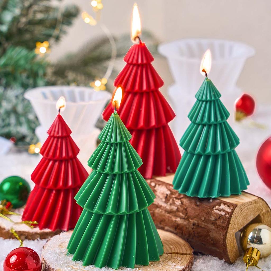 3D Weihnachtsbaum Silikon Kerzenform DIY Kiefer Handwerk Geschenke machen Aromatherapie Seife Gips Harzformen Zuhause Weihnachten Party Deko Zubehör