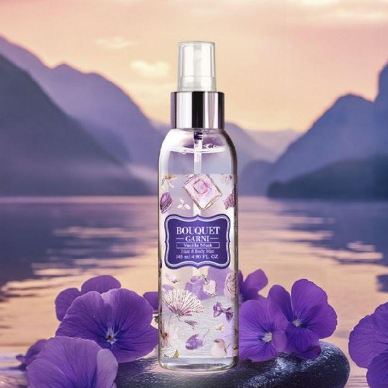 BOUQUET GARNI Fragranced Hair & Body Mist 145ml | Hair & Body Perfume Mist (6 Types Available)