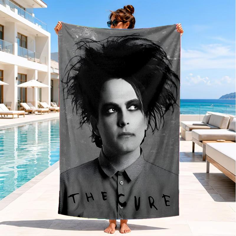 The Cure Band Portraits Beach Towel, Super Soft Microfiber, Perfect Gift for Her/Him, Birthday, for Pool, Beach, Travel, Decor Beach Party