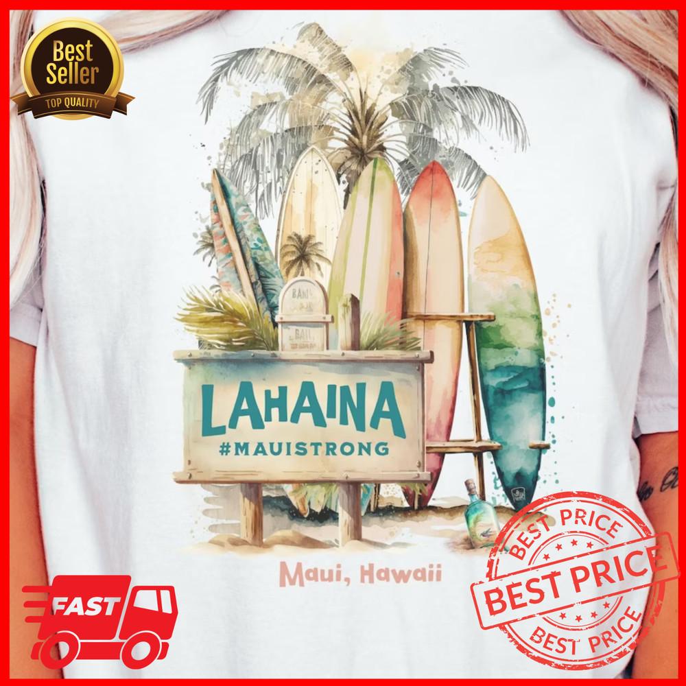 Maui Hawaii Strong Shirt Maui Wildfire Lahaina Survivor Premium T-Shirt Unisex T-Shirt XL