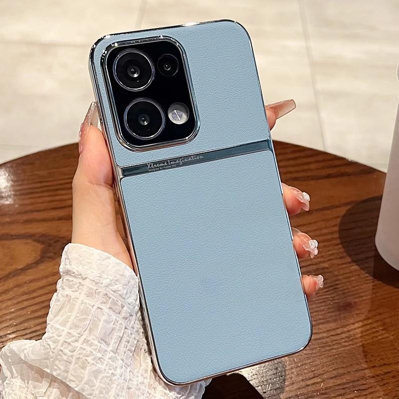 The OPPOReno13pro Phone Case Sets Sail with A Leather-textured Reno12 High-end FindX8P Electroplated Protective Case