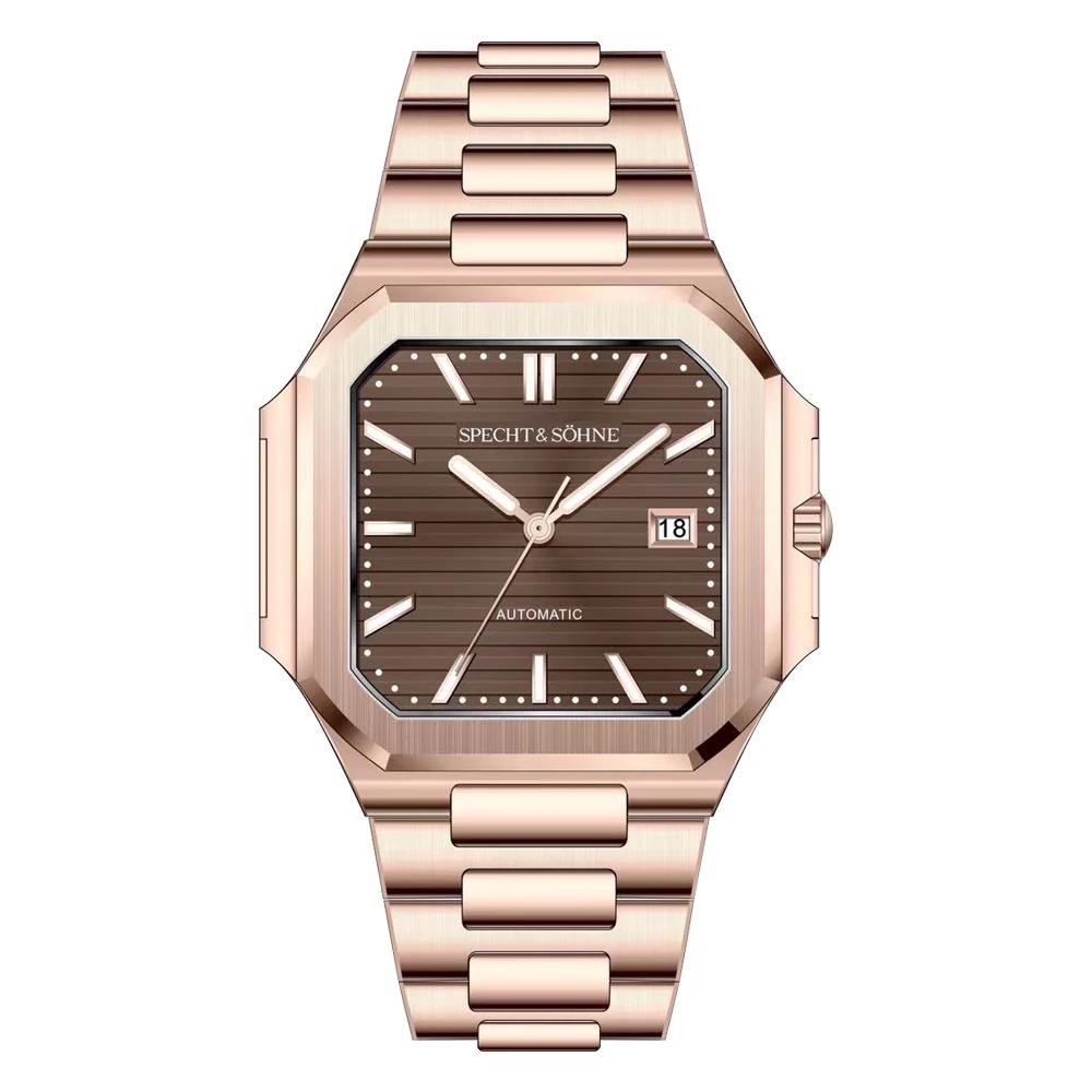 2025 Men's Classic Cubic Automatic Mechanical Watch 50M Waterproof Luminous Sapphire Crystal Reloj Hombre 41MM