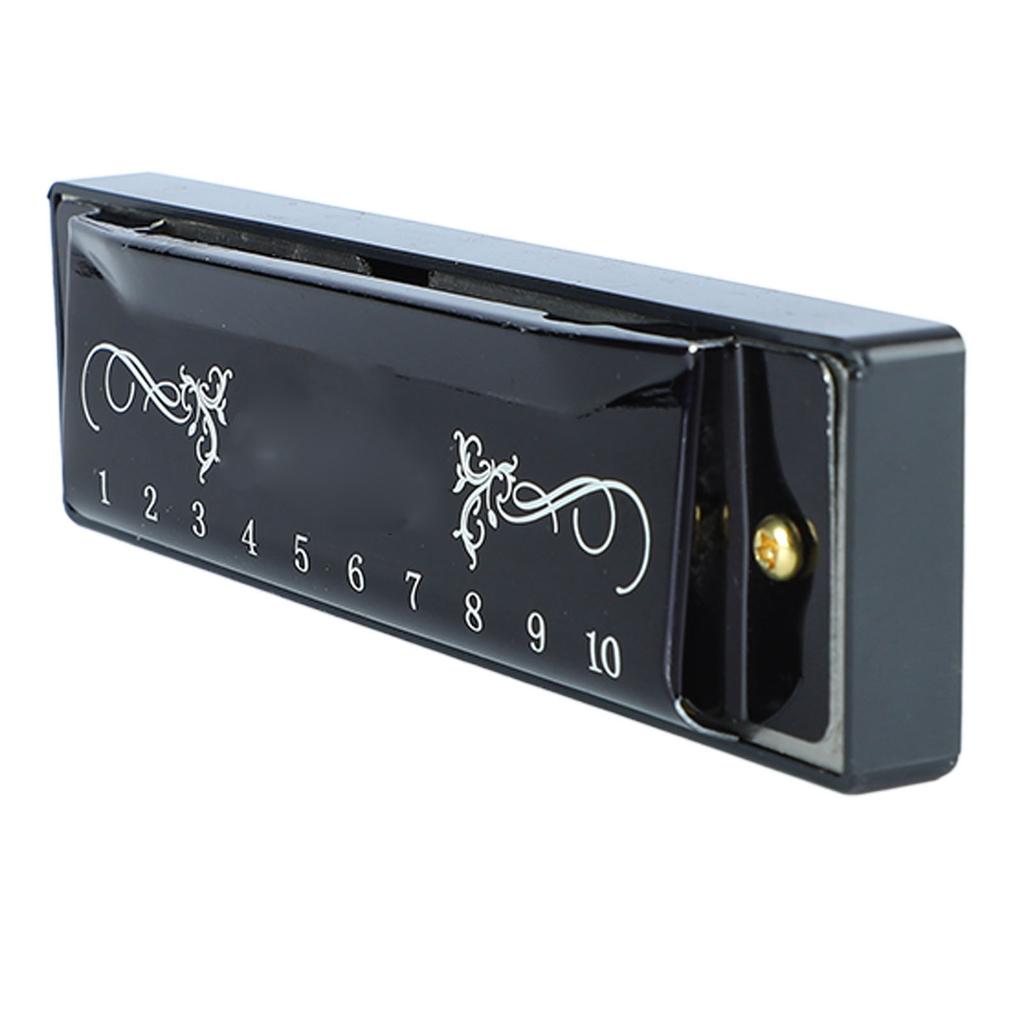 Harmonica 10 Hole 20 Tune C Key Professional Standard Mouth Organ with Case for Kid Beginner