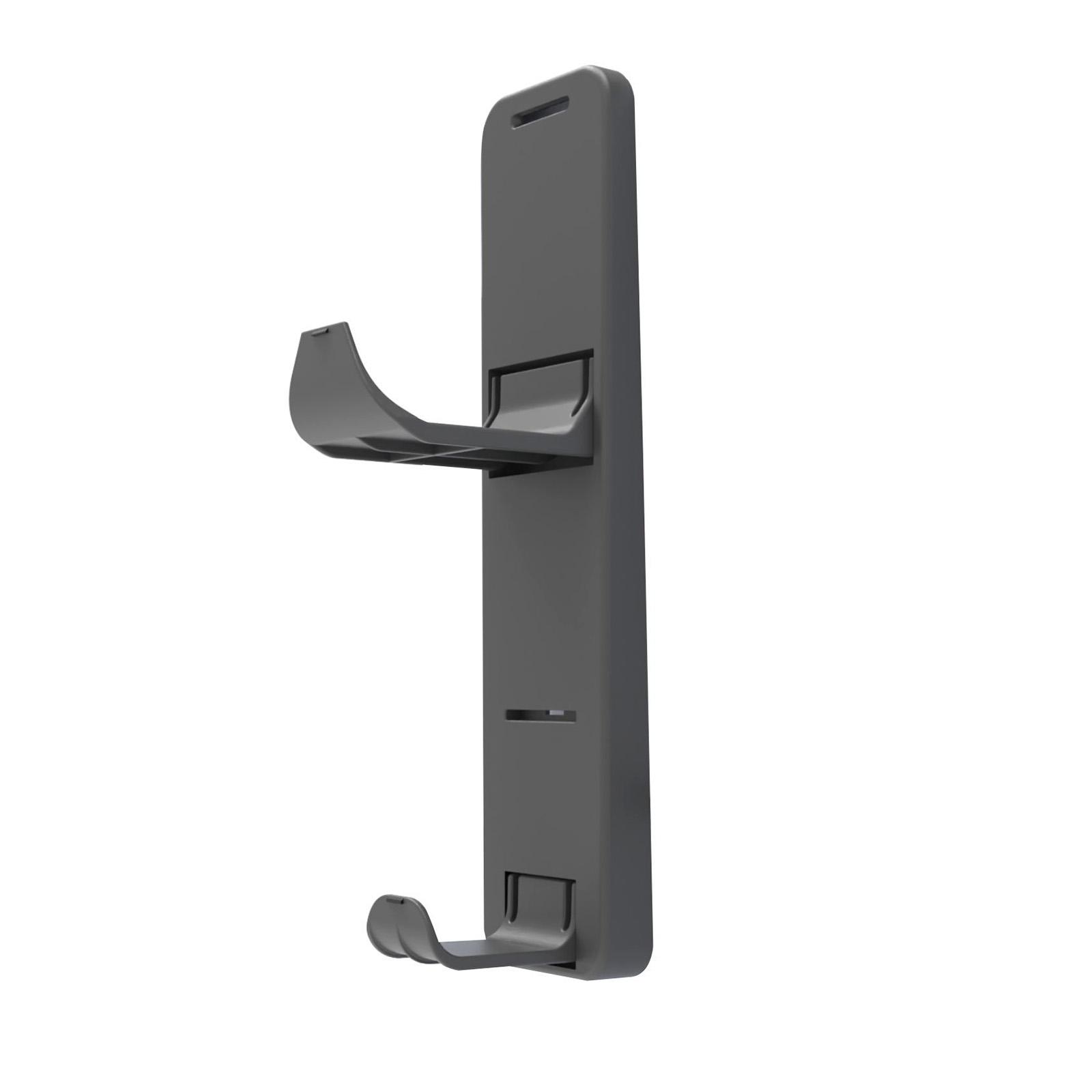 

Боковая вешалка для игровых консолей для тонкого бокового крепления, держатель для контроллеров, гарнитура, боковая полка для хранения чёрный