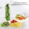 Refrigerator Herb Crisper Saver Pod Container Vegetable Preserving Bottle Keep Herb/Cilantro/Mint/Parsley/Asparagus