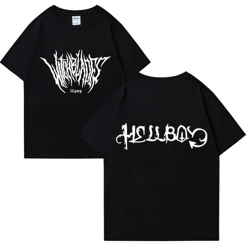 Rapper Lil Peep Graphic T Shirts Men Women's Vintage Hip Hop Short Sleeve T-shirt Summer Street Fashion Casual Over Sized Tees