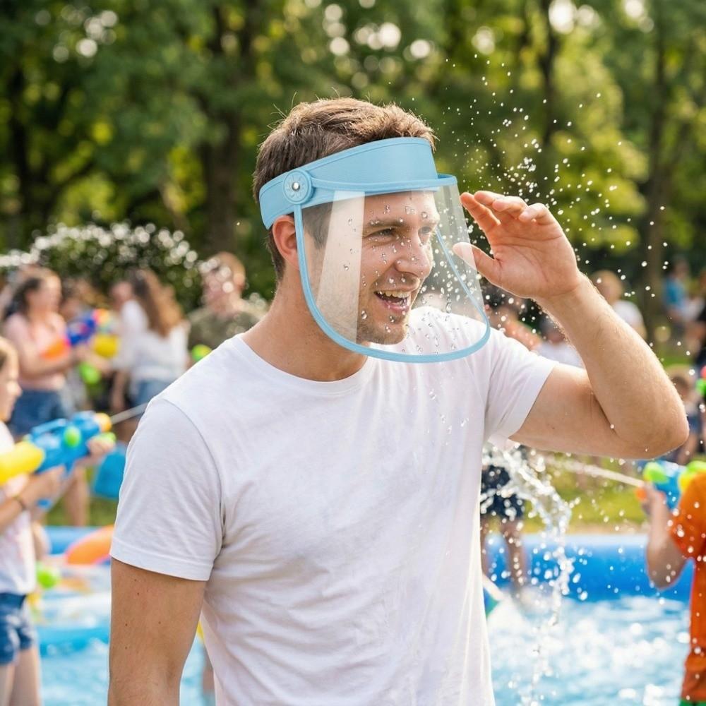 Breathable Clear Face Cover Reusable Face Protection Splash Guard Face Protective Visors  Cooking