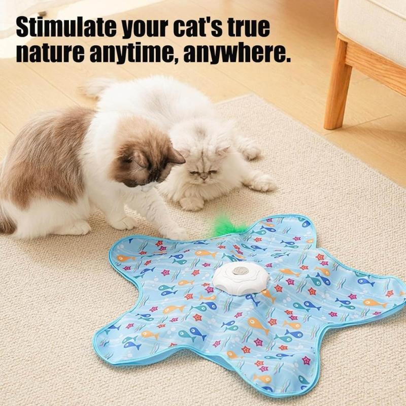Indoor Puss Enrichment Toy Switchable Approaches With Surprise Down Movements For Mental Stimulation top sale
