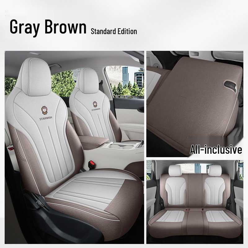 Geely Vision Cotton & Linen Seat Covers - All-Season, Full Coverage Universal Fit Geely Vision