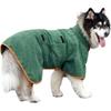 Adjustable Coral Fleece Dog Bathrobe Quick Drying Absorbent Dog Bath Towel Comfortable Pet Supplies Dog Clean Washcloth Swimming