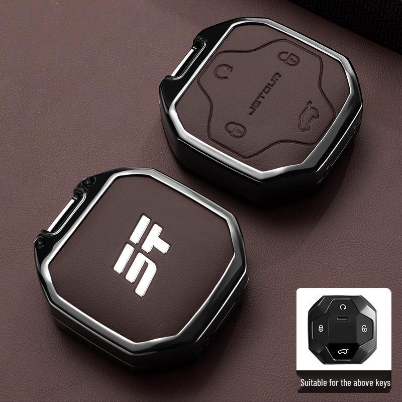 Jetour Traveler & Chery Shan Hai T2 Key Shell: 25 Compatible Models, Full Metal Coverage & Buckle.