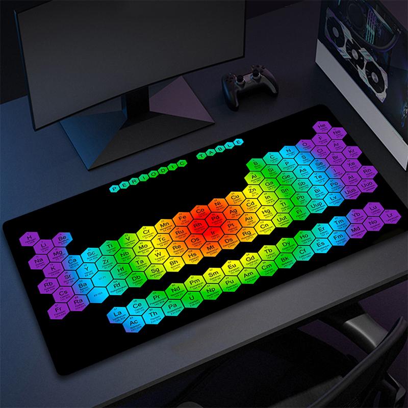 Cheap Mouse Pad Gamer Custom Home Mouse Mat Periodic Table of Elements Rubber MousePads Gamer Carpet Laptop Soft Office Mice Pad
