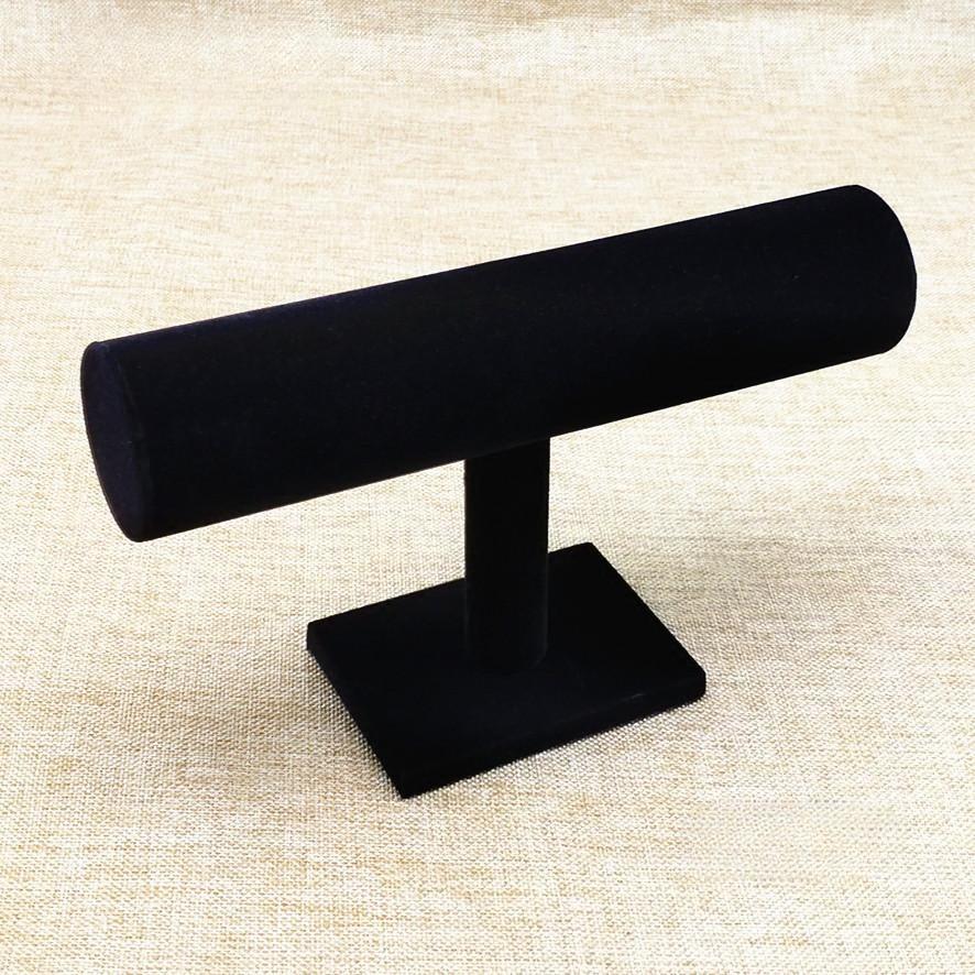 1 шт. Бархатная подставка для демонстрации браслетов, стойка для ювелирных изделий, стойка для хранения браслетов, часов, настольная вертикальная стойка для демонстрации ювелирных изделий, подставки для демонстрации чёрный