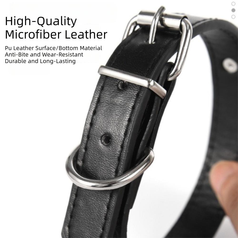 Dream Colored Bead Pet Collar PU Leather Cat Collar Adjustable Adjustable Collar  For Puppy