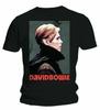 Offizielles David Bowie Low Portrait Herren Schwarz 100% Baumwolle T-Shirt Herren T-Shirts Top David Bowie Klassisches T-Shirt