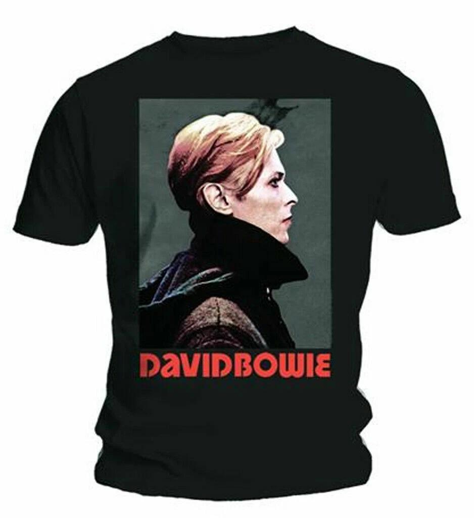 Official David Bowie Low Portrait Mens Black 100% Cotton T-shirt Mens Tees Top David Bowie Classic Tee S
