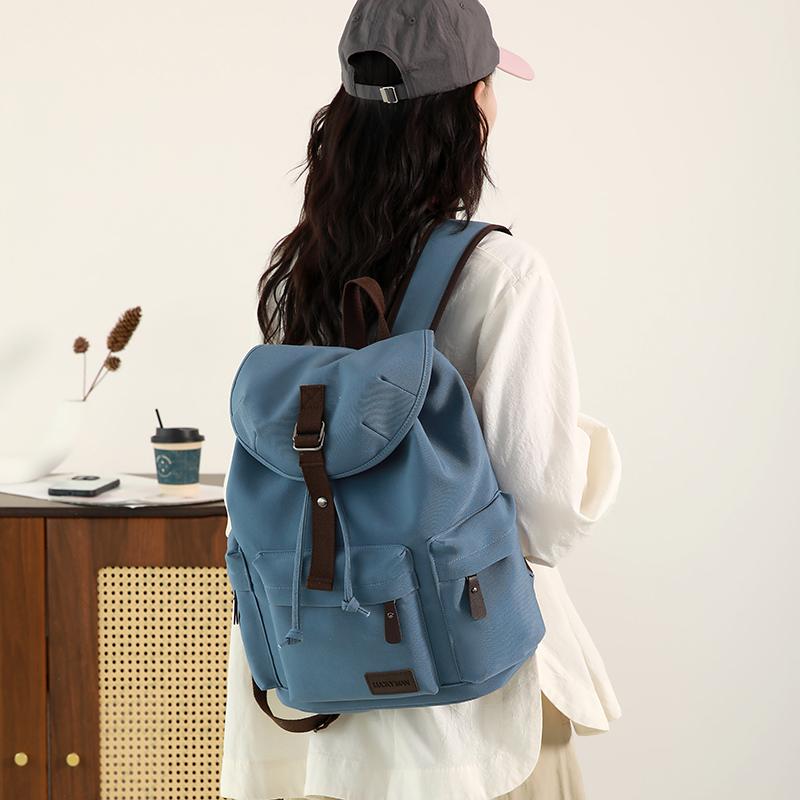 

Vintage Lightweight Travel Large Capacity Backpack Women s Commuter Backpack Student Schoolbag чорний