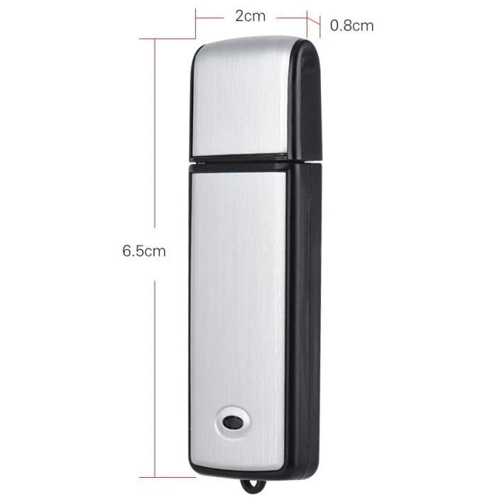 8 Go Dictaphone Enregistreur Numérique Clé USB Enregistreur-EspionDictaphone Enregistreur Vocal Flash Drive Digital18h d'enregis
