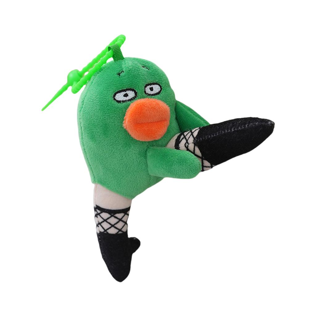 Funny Sausage Mouth Doll Keychain Cuteness Animal Plush Key Rings Decorative Key Accessory for Car Bag Decorating